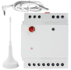 Реле питания SimPal D220 GSM 4G на DIN рейку с управлением по СМС и звонку, управление питанием 16А по СМС с нагрузкой 3.5 кВт, контакты для датчиков