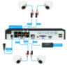 Комплект видеонаблюдения IP Nevview NVE-D204-POE / 2Мп / питание POE